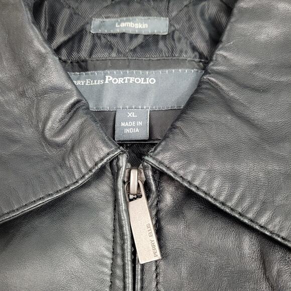 Perry Ellis Portfolio Lambskin Jacket size XL - Picture 5 of 9